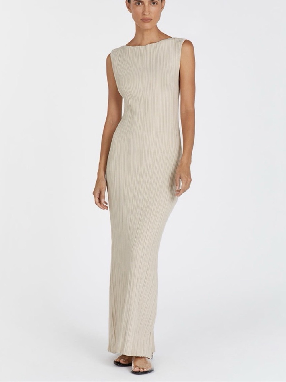 DISSH Sienna Stone Ribbed Dress